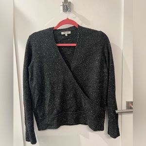 Madewell Crossover Faux Wrap Sweater